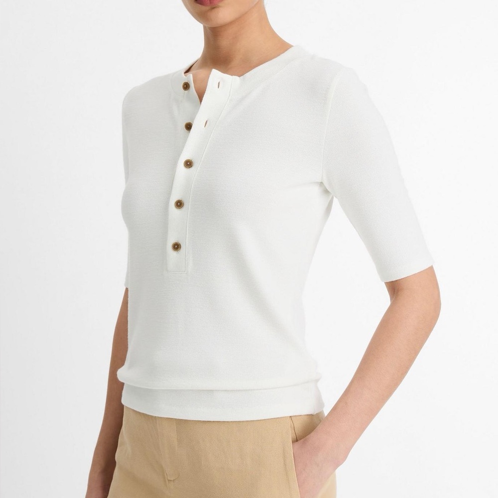 Vince Elbow-Sleeve Henley